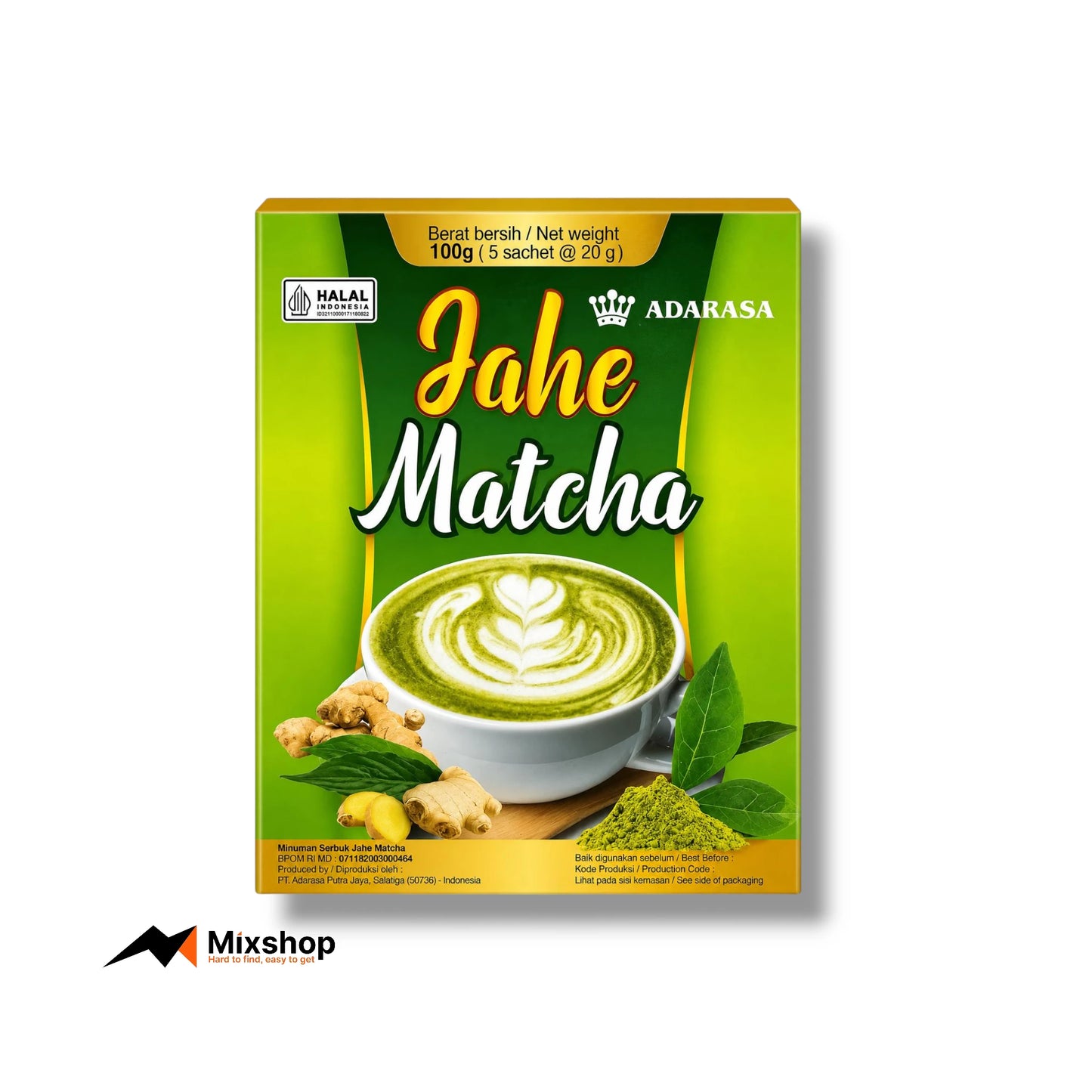 Adarasa Jahe Matcha Drink Powder 100g Product Image