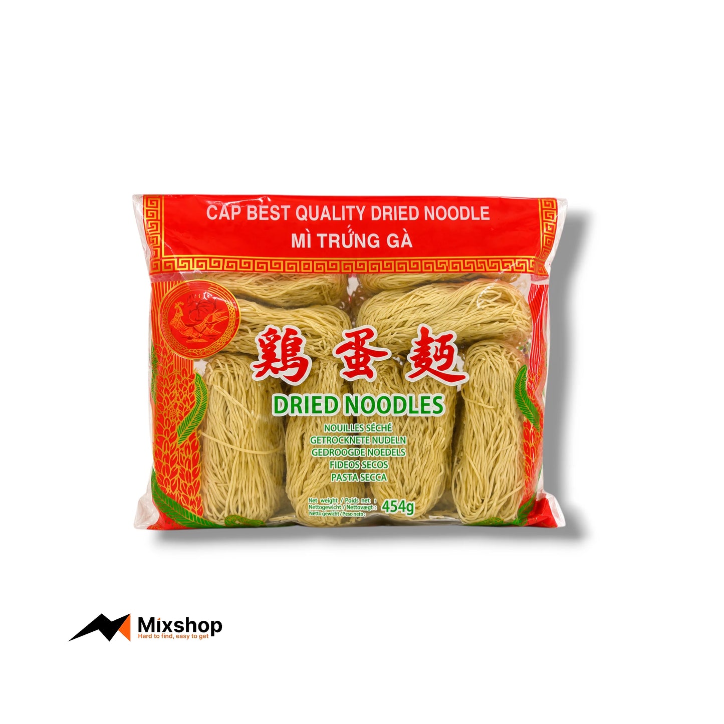 Cap Best Quality Dried Egg Noodles 454g Product Image