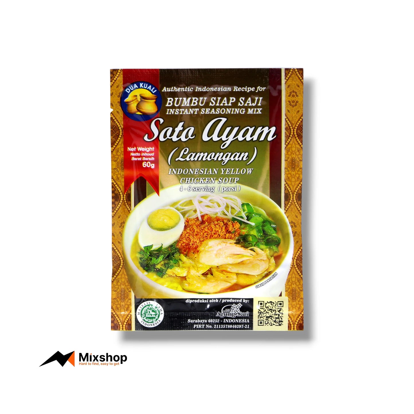 Dua Kuali Soto Ayam Lamongan 60g Product Image