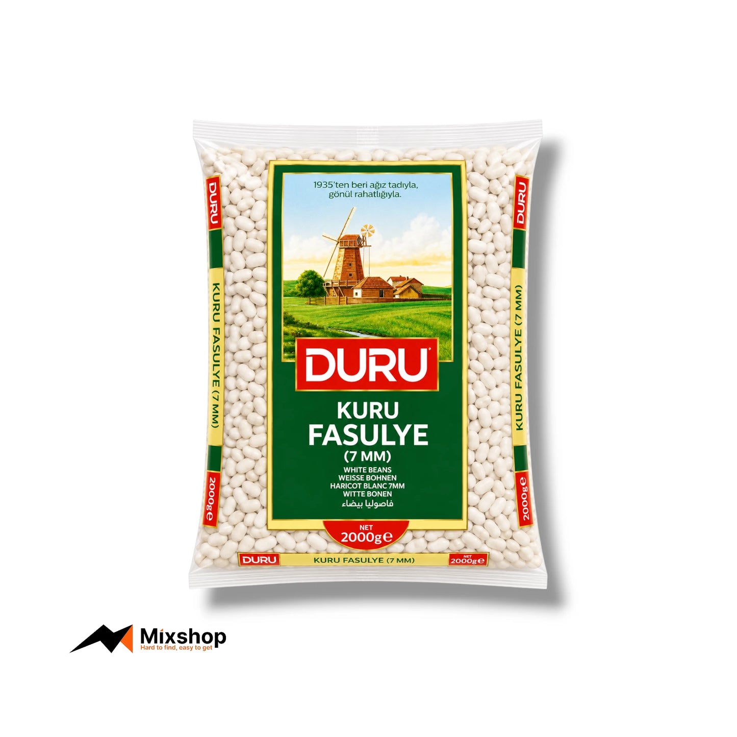 Duru Kuru Fasulye White Beans 7mm 2000g