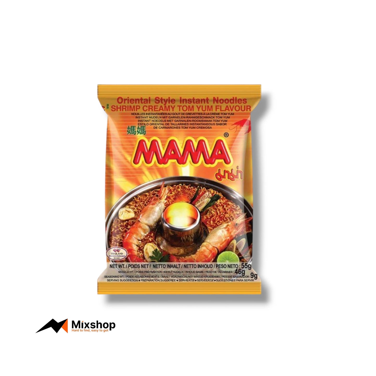 MAMA Instant Noodles Shrimp Creamy Tom Yum Flavour 55g Product Image