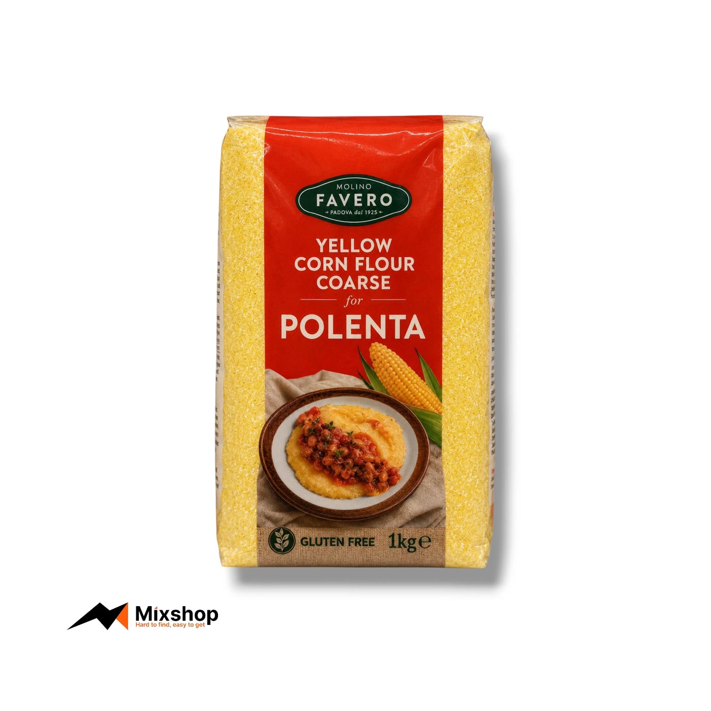 Molino Favero Yellow Corn Flour Coarse Polenta 1kg Product Image