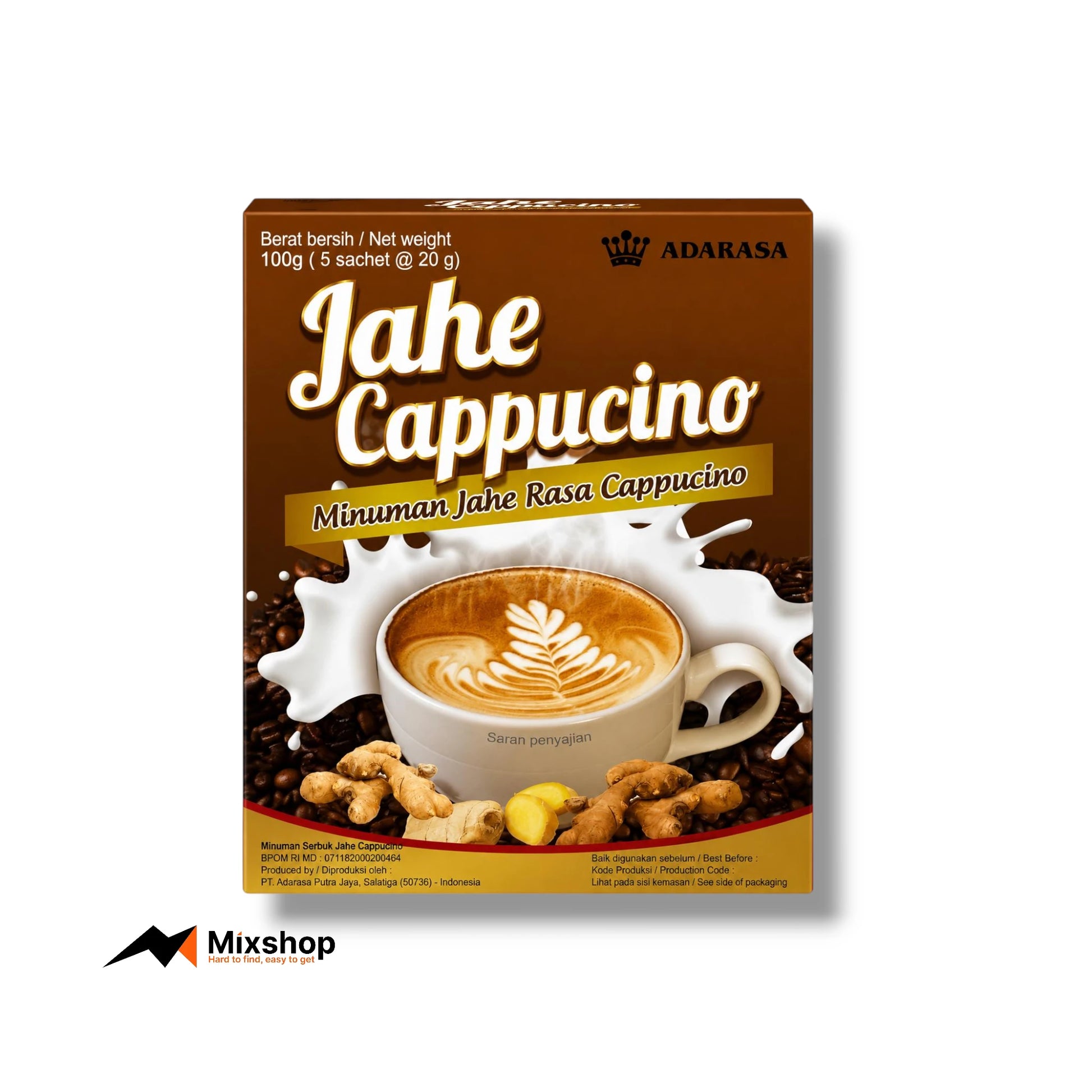 Adarasa Jahe Cappuccino Drink Powder 100g Product Image
