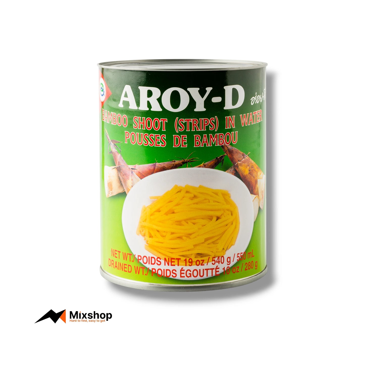 Aroy-D Bamboo Shoot Strips in Water 540g Product Image