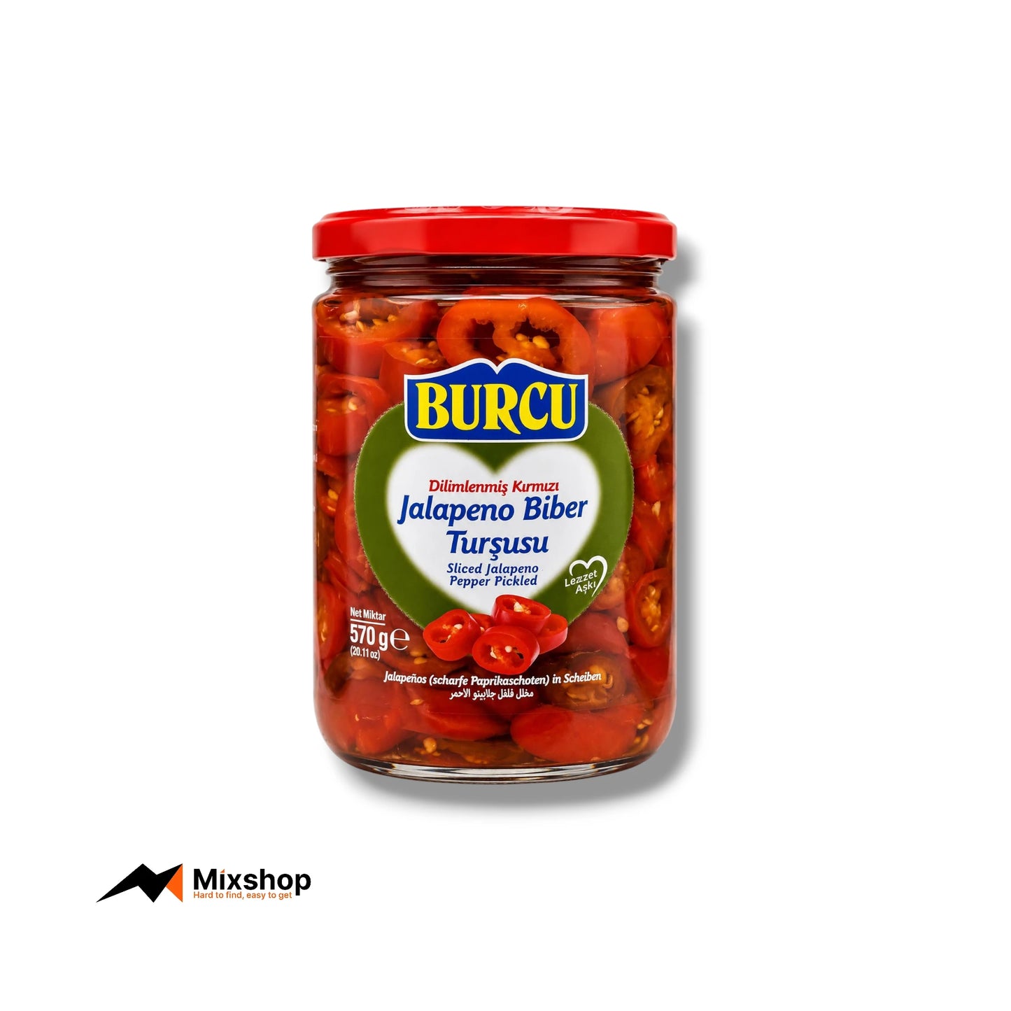 Burcu Jalapeno Pepper Pickle 570g Product Image