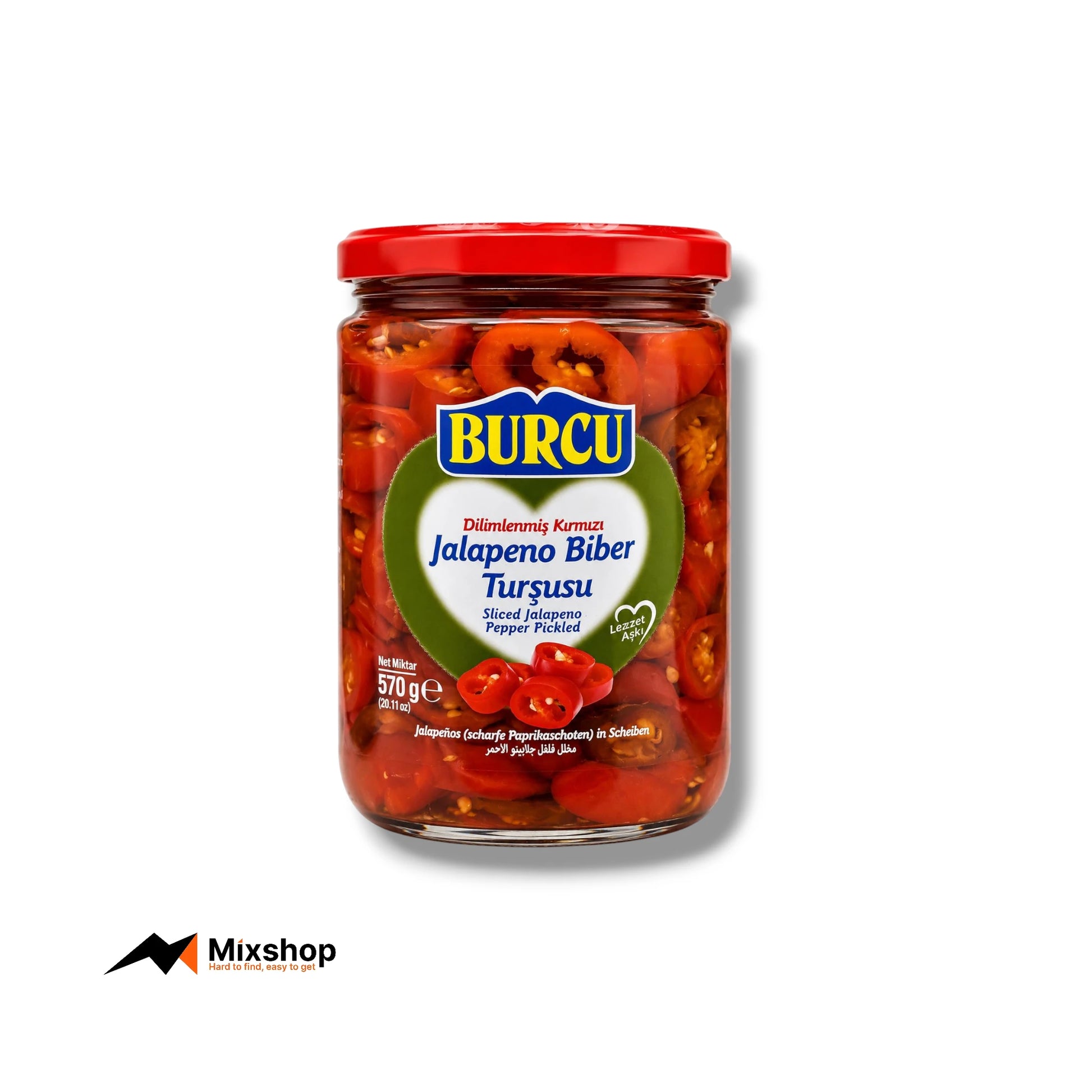 Burcu Jalapeno Pepper Pickle 570g Product Image