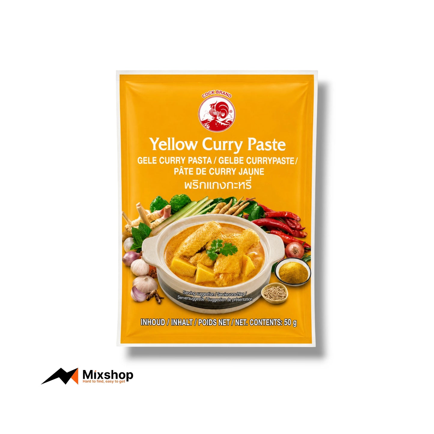 Cock Brand Yellow Curry Paste 50g Product Image