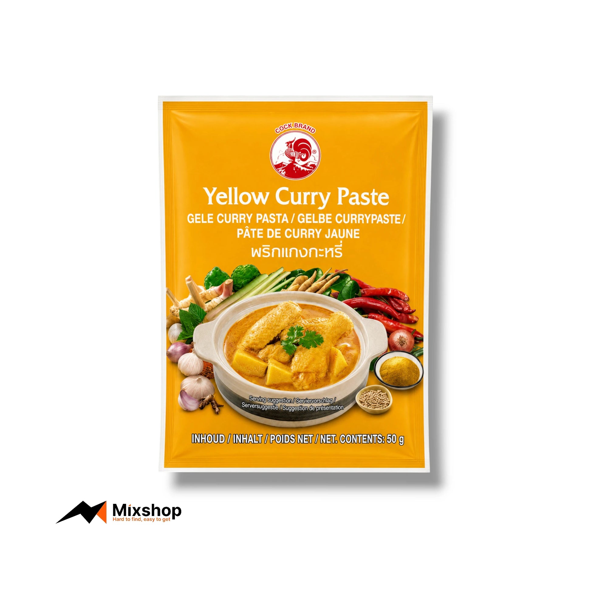 Cock Brand Yellow Curry Paste 50g Product Image