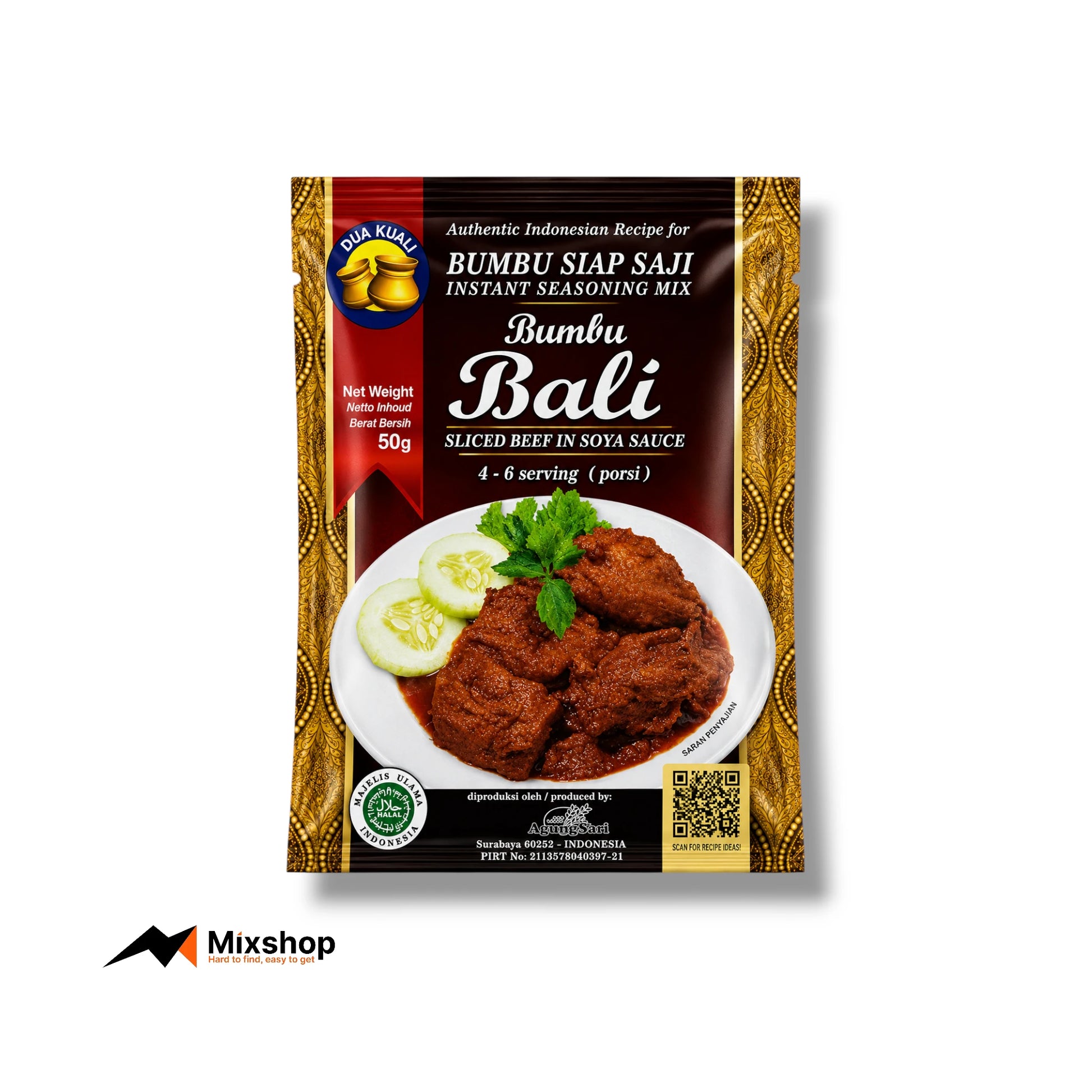 Dua Kuali Bumbu Bali Sliced Beef Soya Sauce 50g Product Image