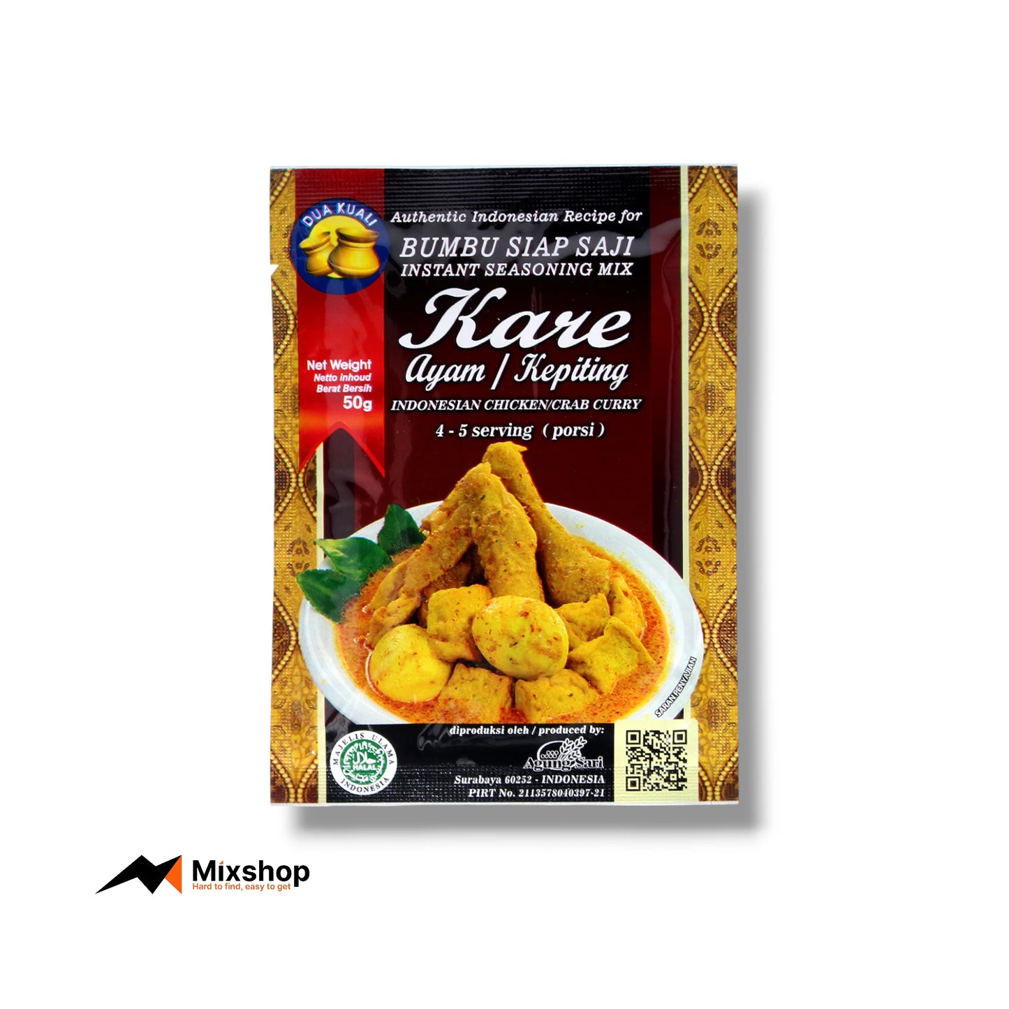 Dua Kuali Kare Ayam Kepiting 50g Product Image