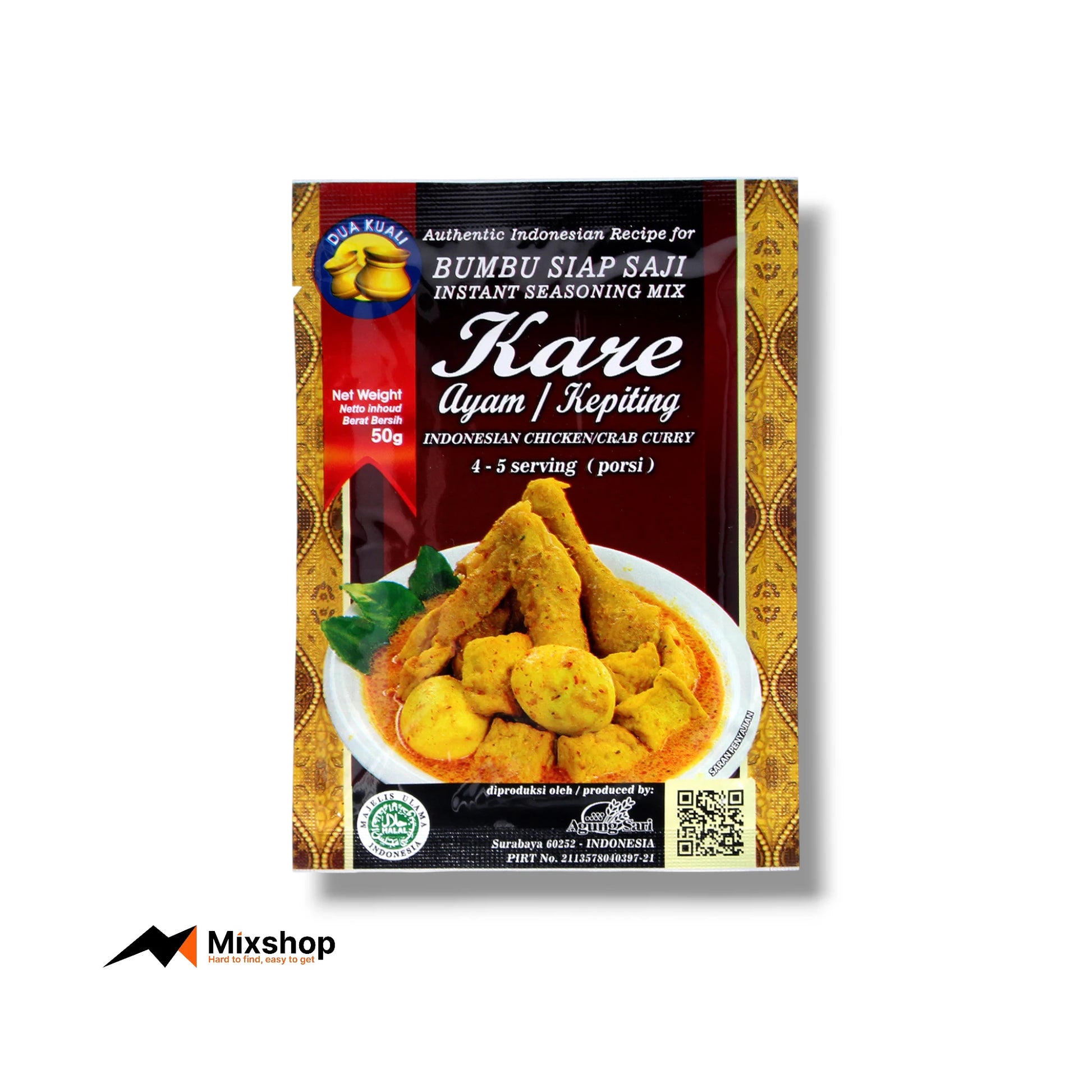 Dua Kuali Kare Ayam Kepiting 50g Product Image