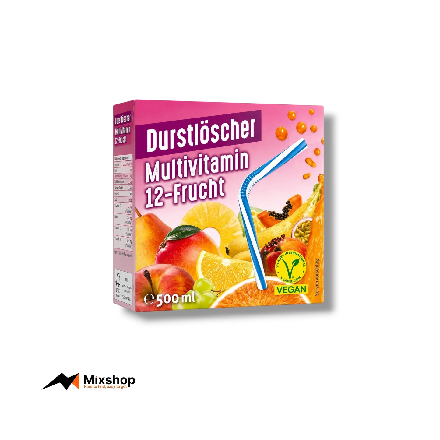 Durstlöscher Multivitamin 12-Fruit 500ml Product Image
