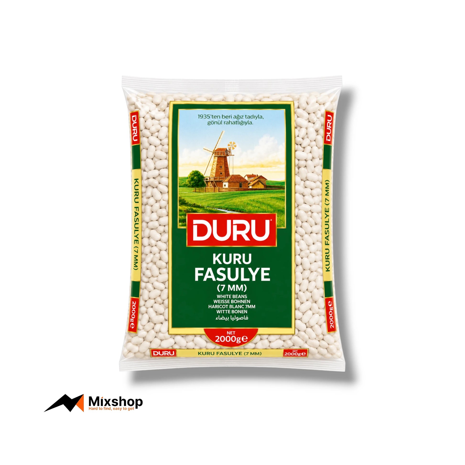 Duru Kuru Fasulye White Beans 7mm 2000g