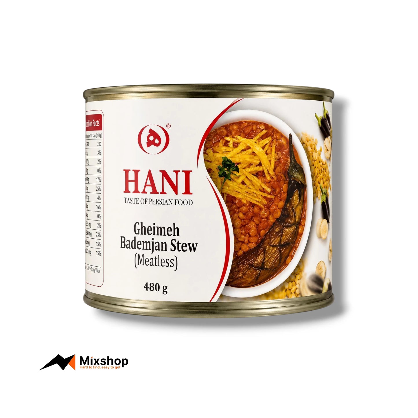 Hani Gheimeh Bademjan Stew (Meatless) 480g Product Image