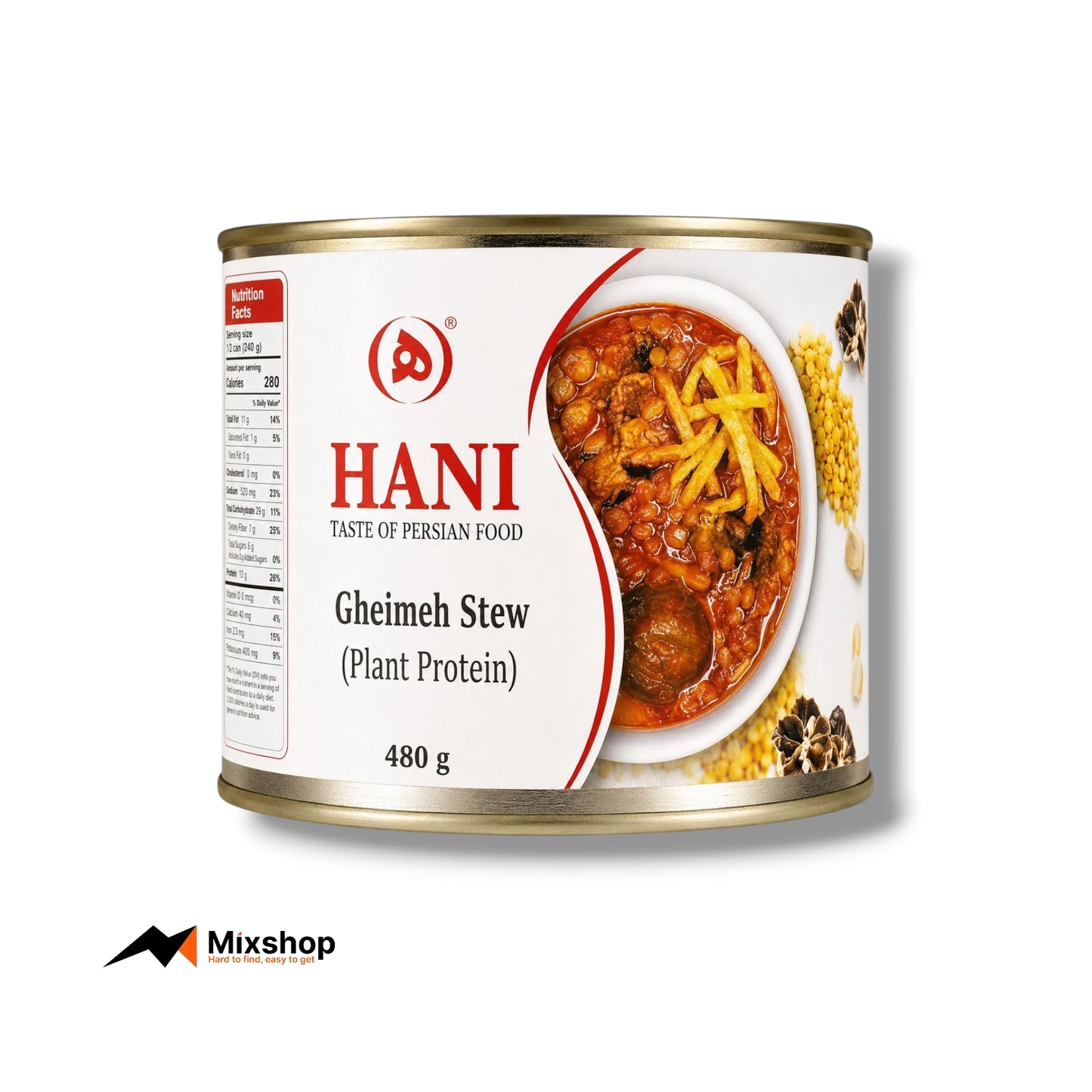Hani Gheimeh Stew (Plant Protein) 480g Product Image