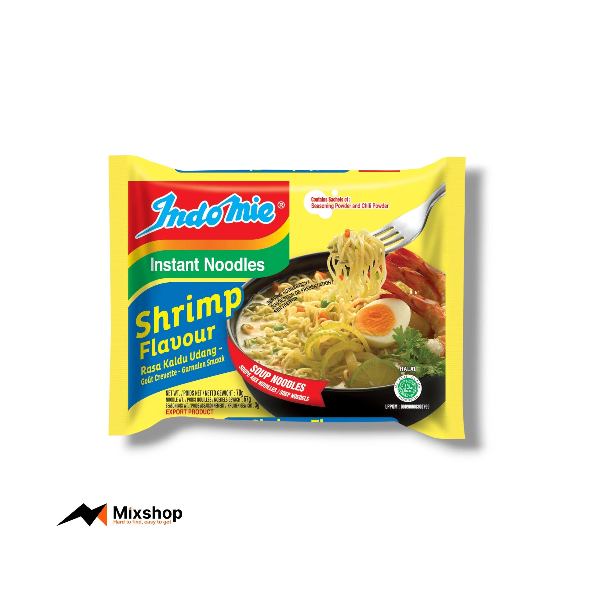Indomie Instant Noodles Shrimp Flavour 70g Product Image