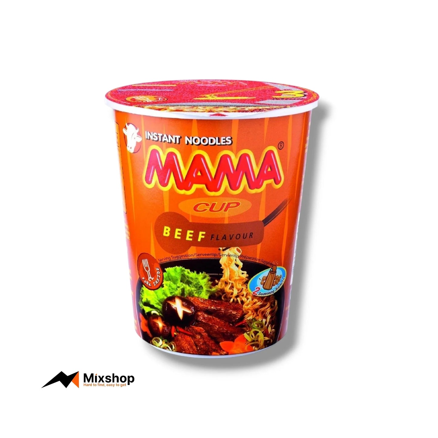 MAMA Instant Noodles Cup Beef Flavour Product Image