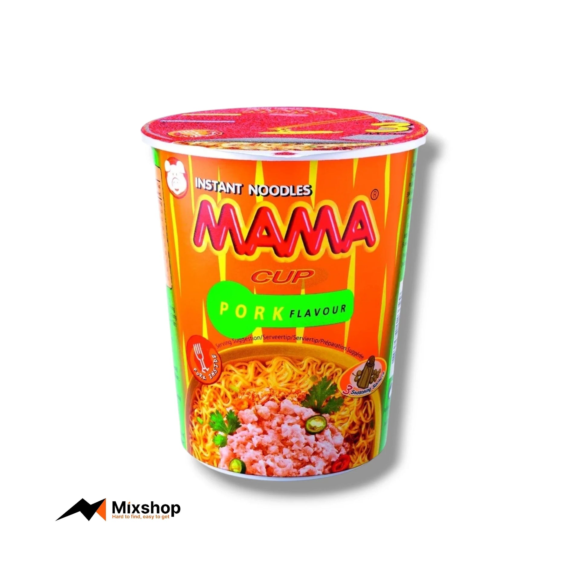 MAMA Instant Noodles Cup Pork Flavour Product Image