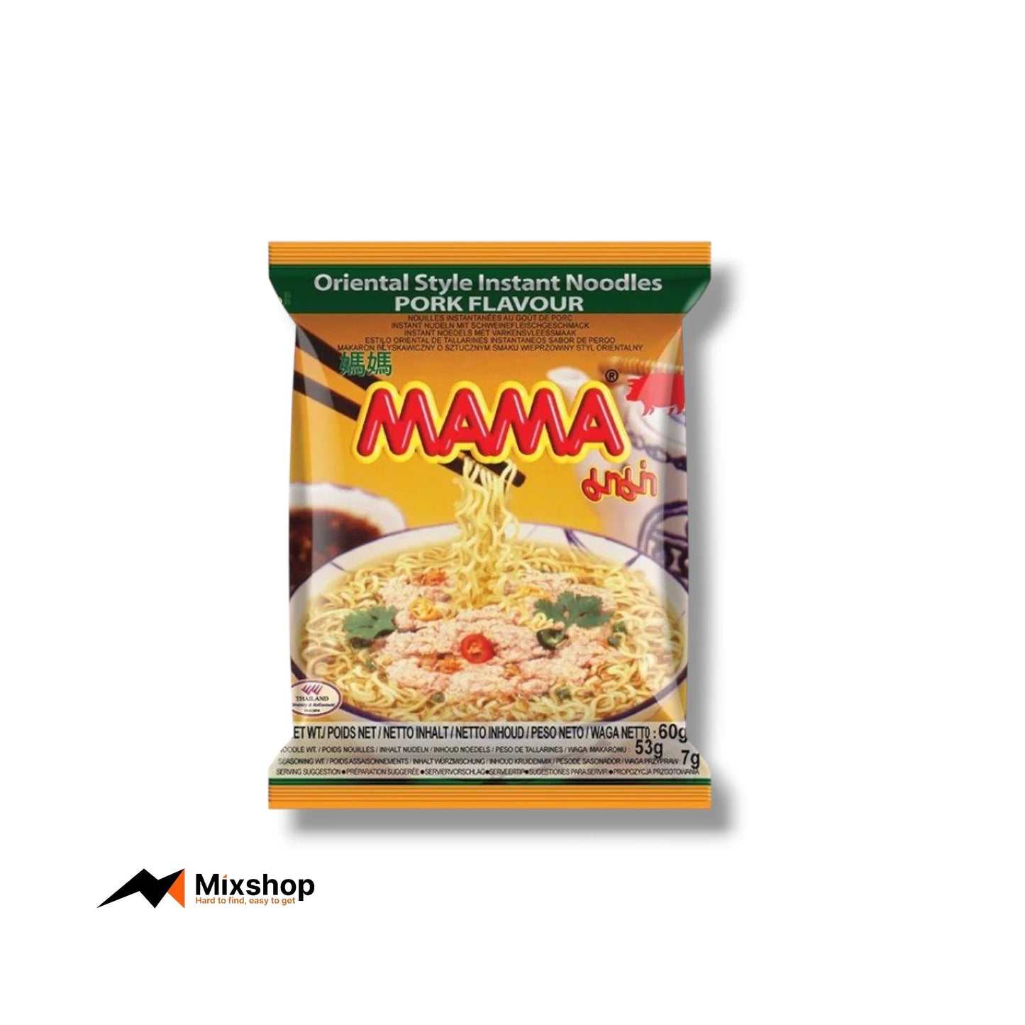 MAMA Instant Noodles Pork Flavour Product Image