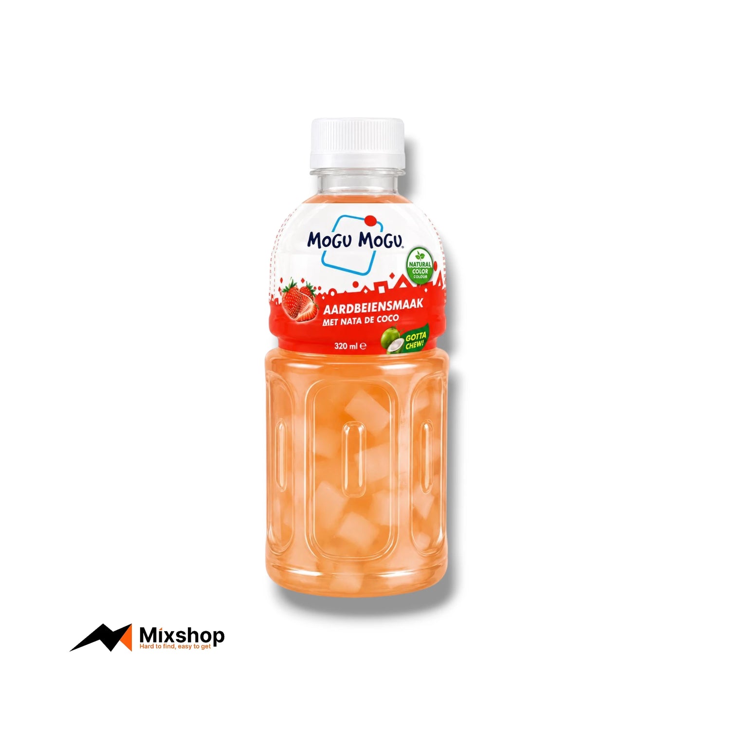 Mogu Mogu Strawberry Flavored Drink with Nata de Coco 320ml Product Image