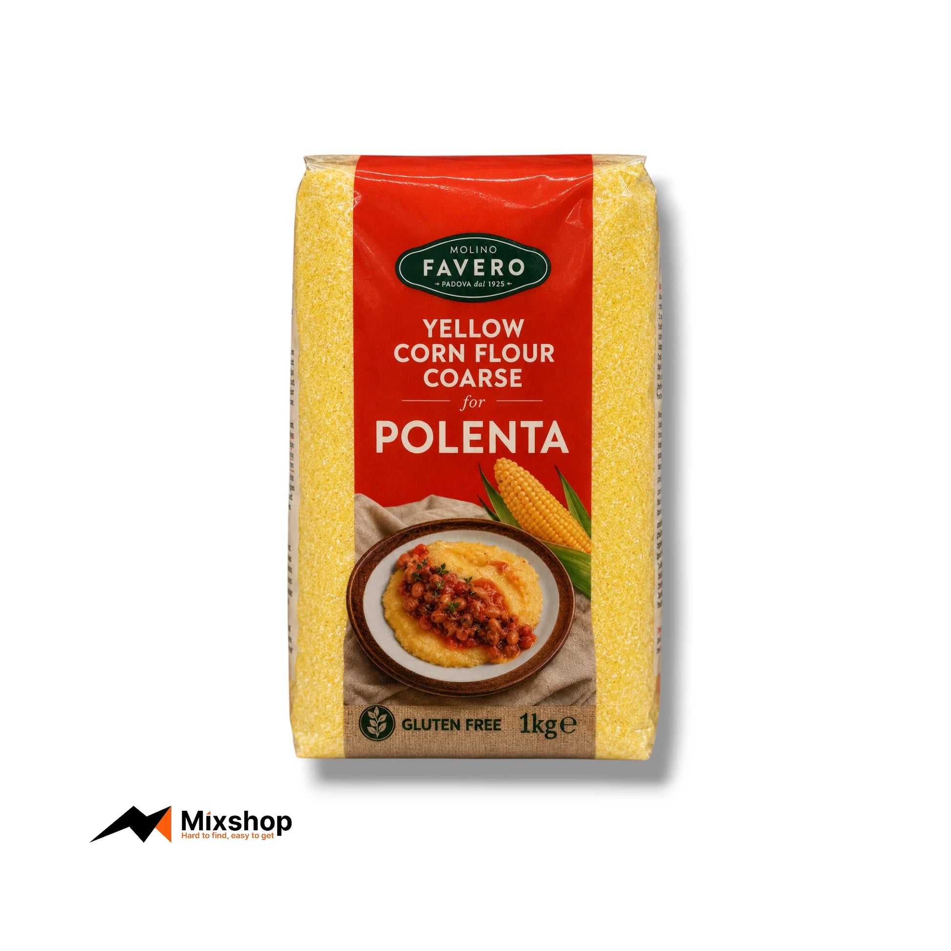 Molino Favero Yellow Corn Flour Coarse Polenta 1kg Product Image