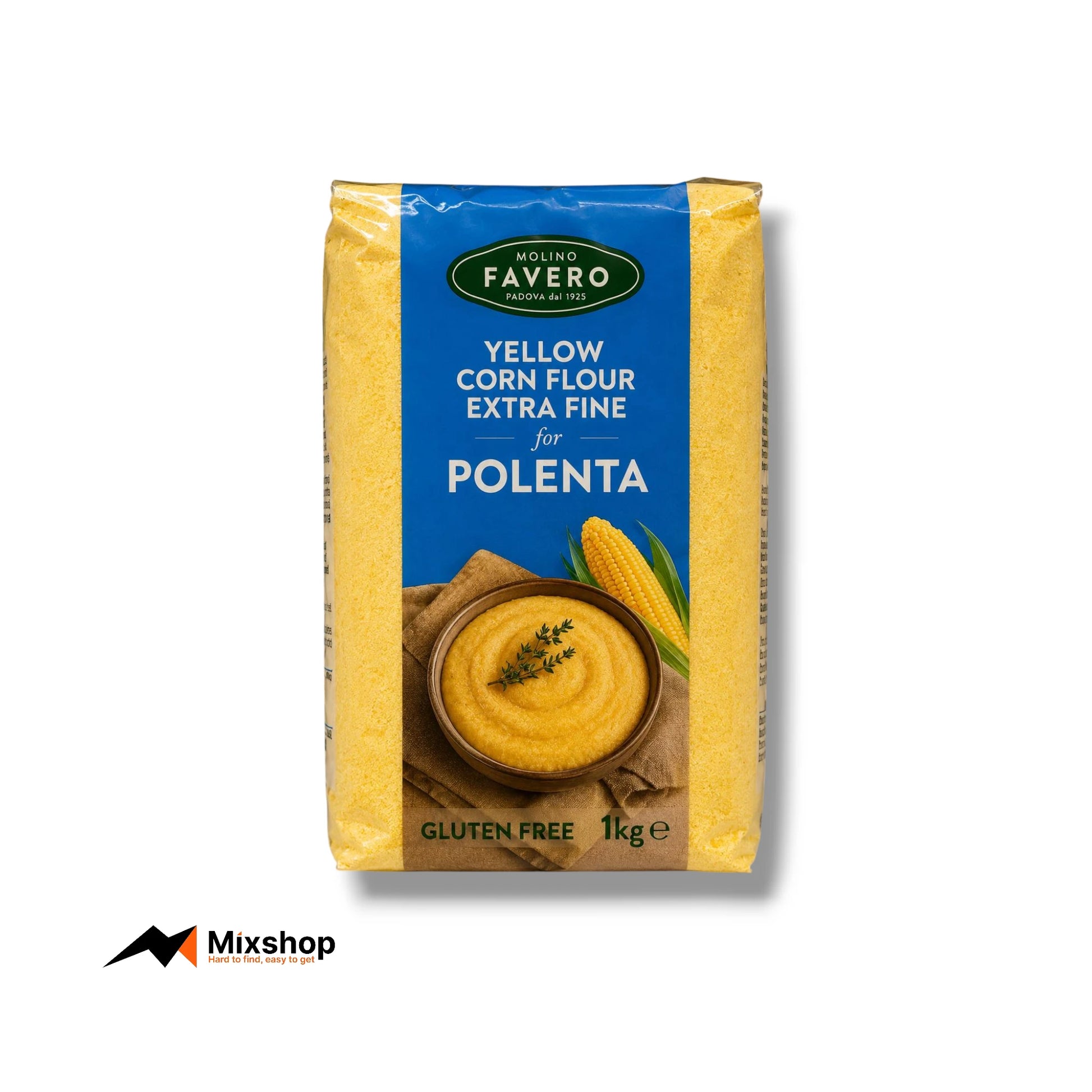 Molino Favero Yellow Corn Flour Extra Fine Polenta 1kg Product Image