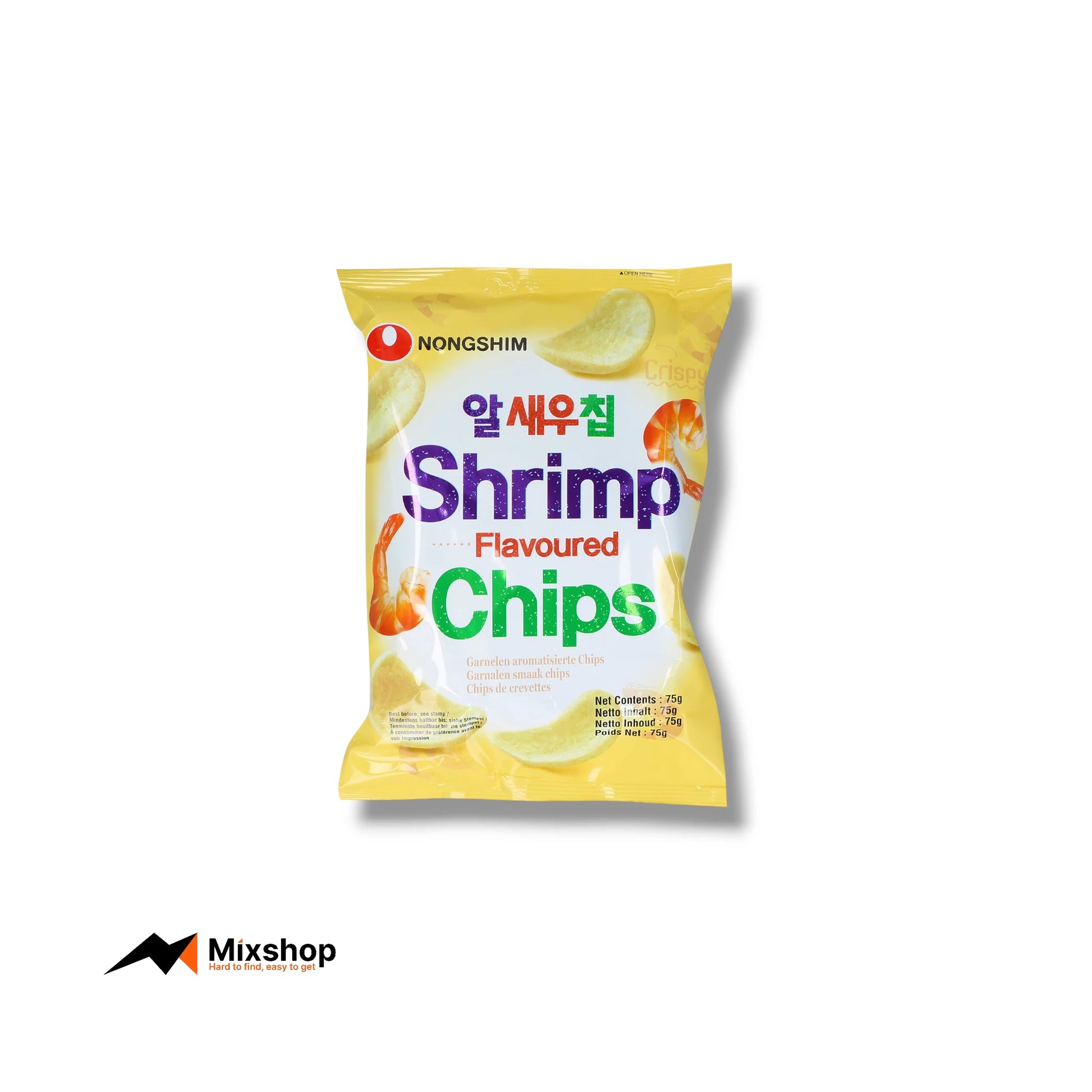 Nongshim Shrimp Flavoured Chips 75g Product Image