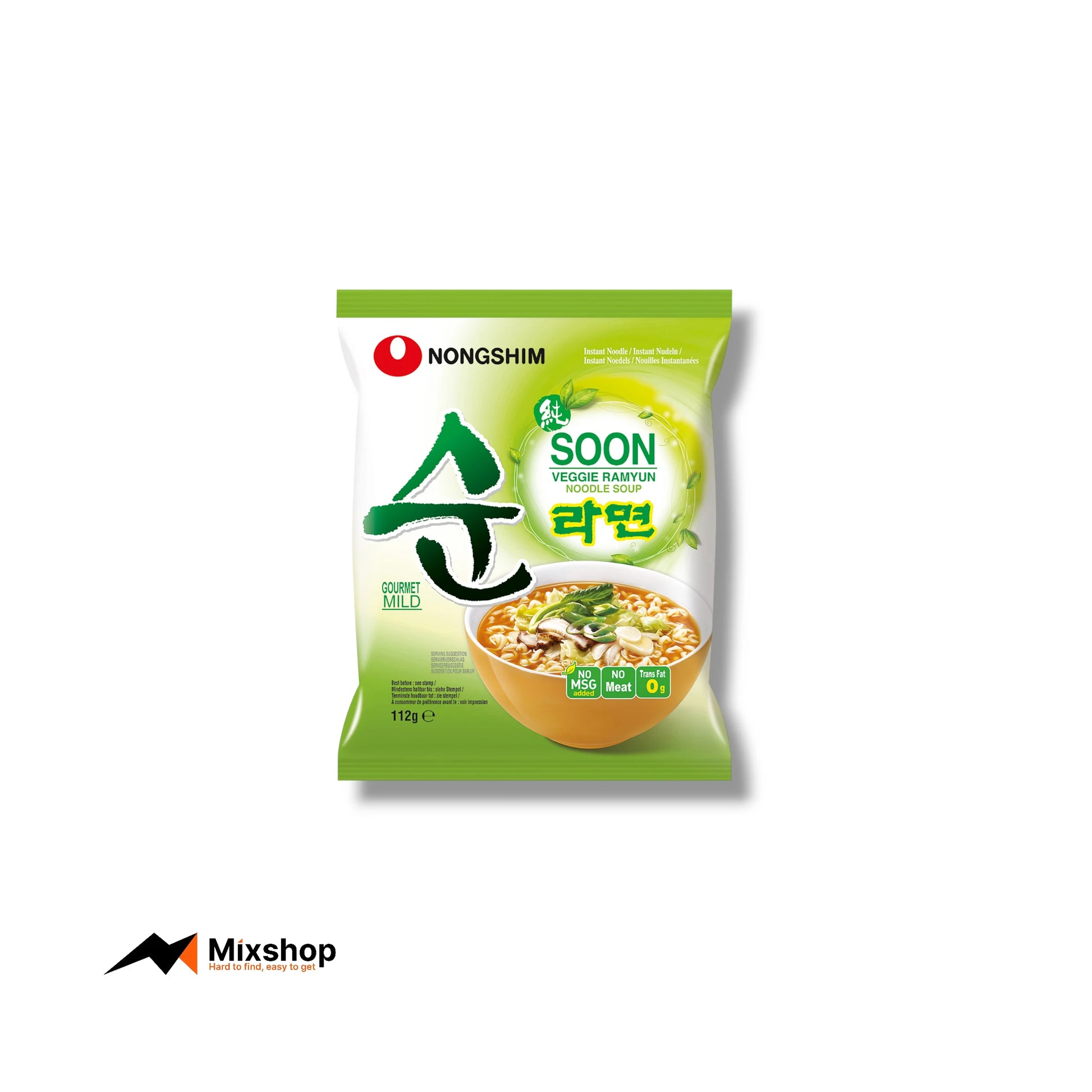 Nongshim Soon Veggie Ramyun 112g Product Image