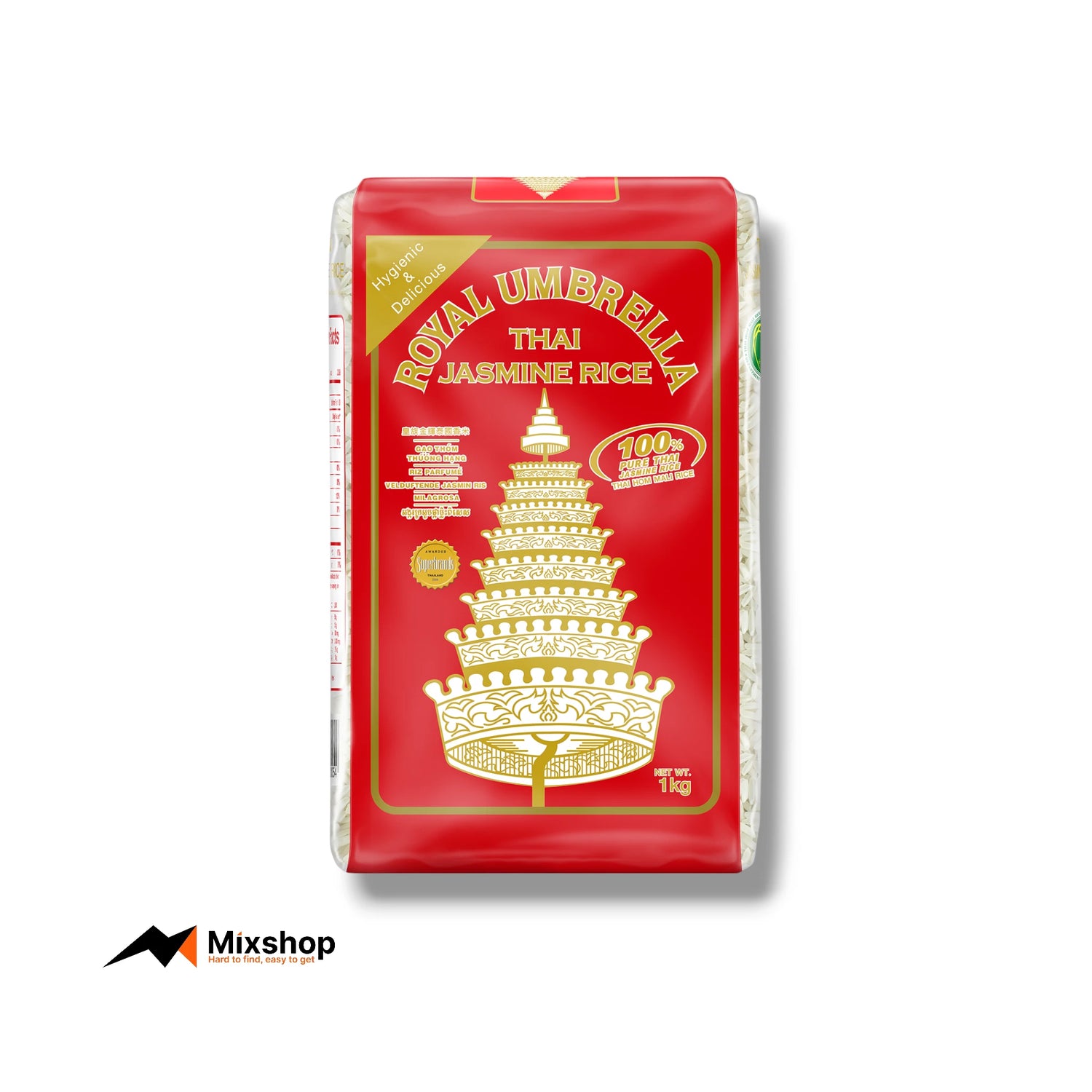 Royal Umbrella Thai Jasmine Rice 1kg Product Image