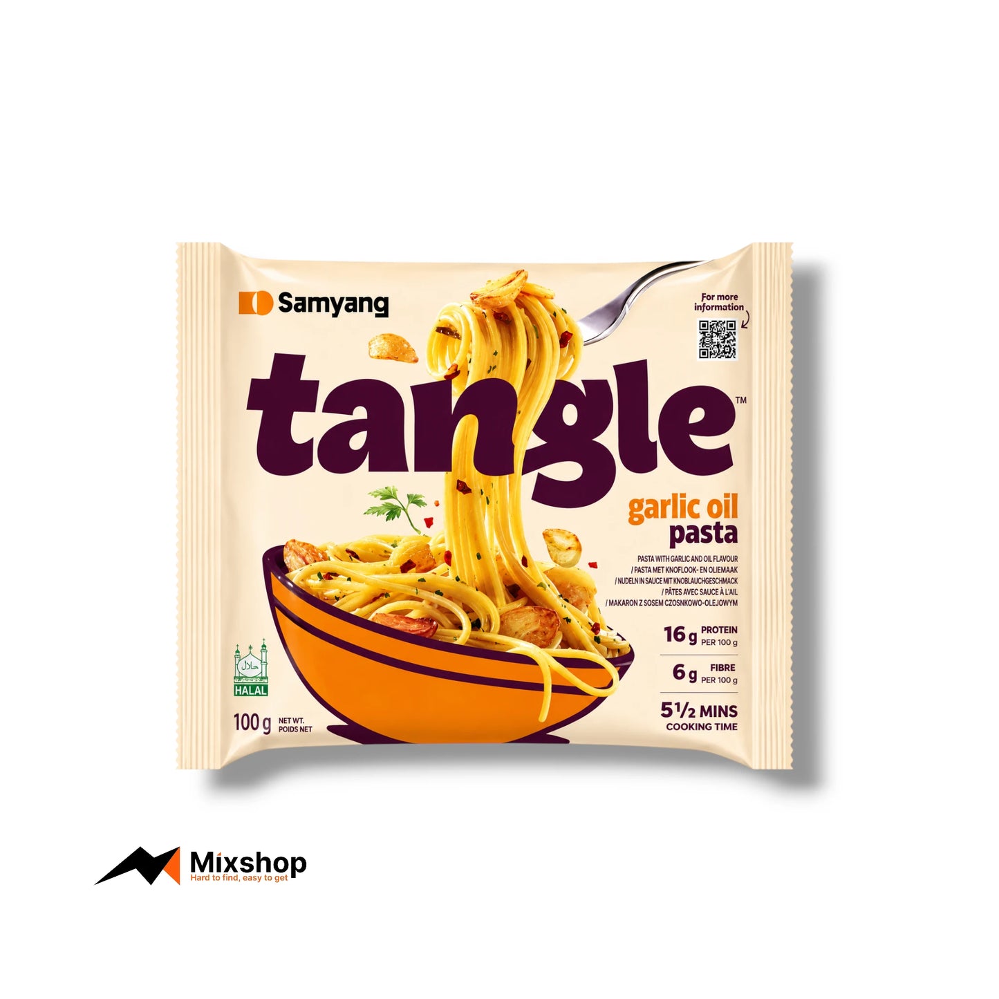 Samyang Tangle Garlic Oil Pasta 100g Product Image