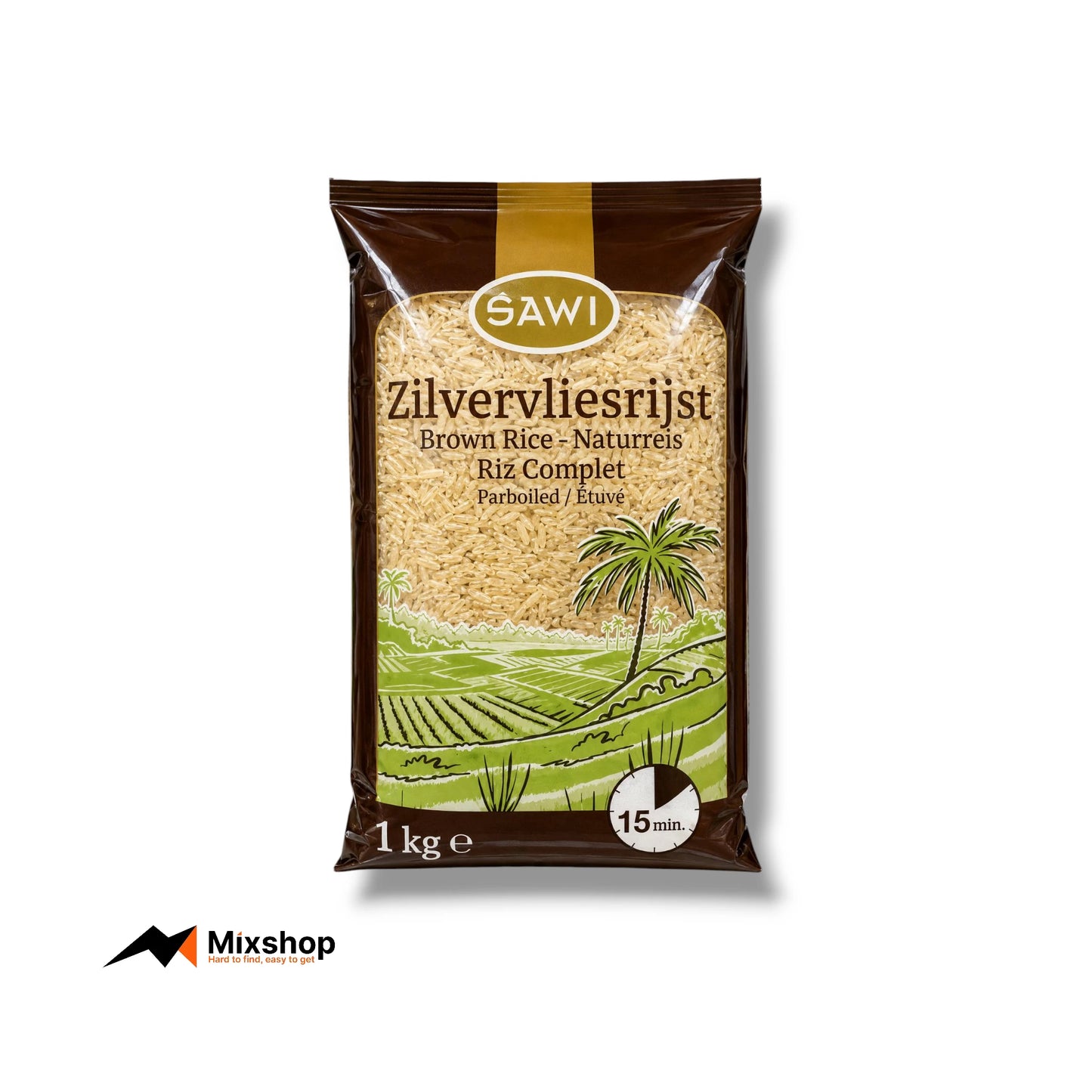 Sawi Brown Rice Parboiled 1kg Product Image