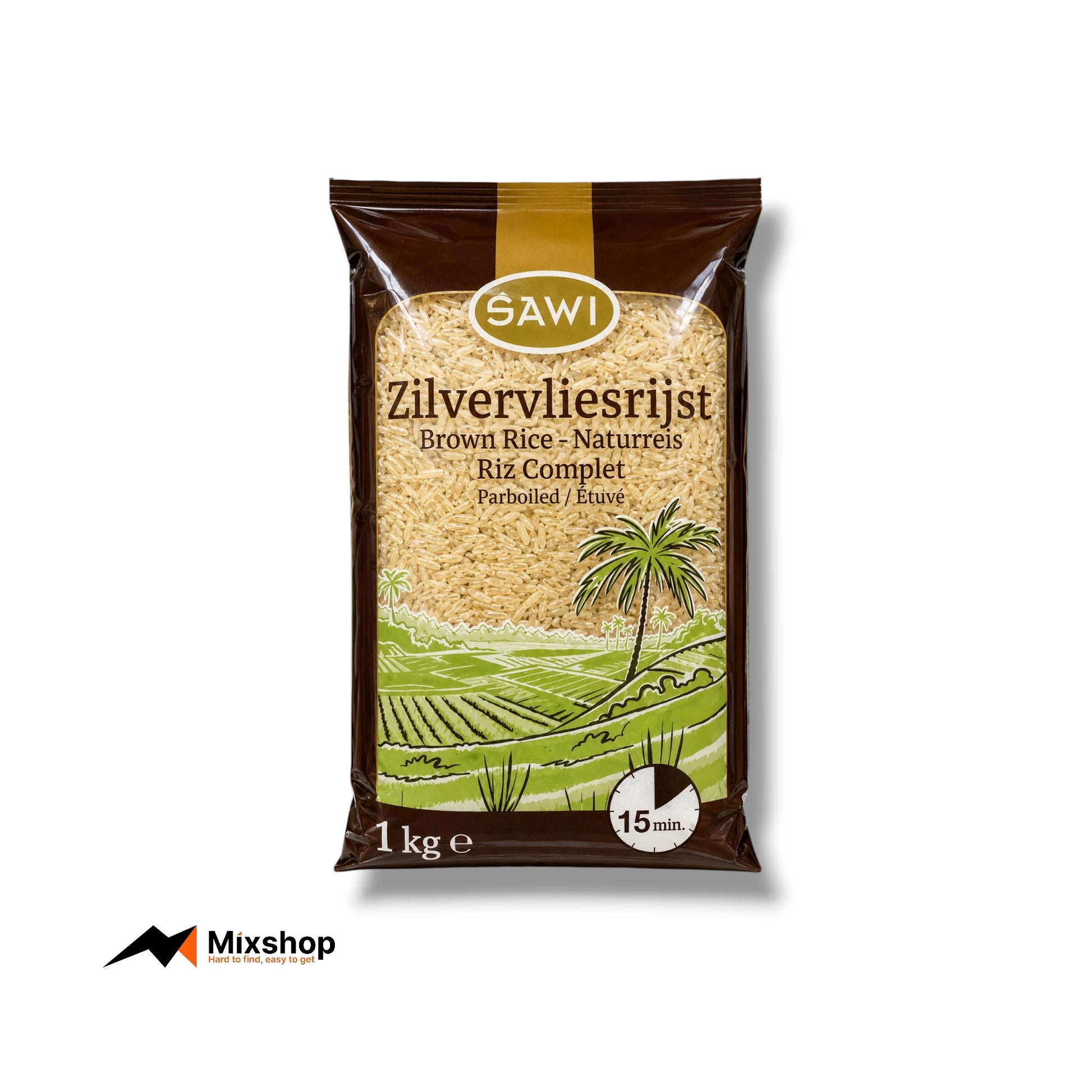 Sawi Brown Rice Parboiled 1kg Product Image