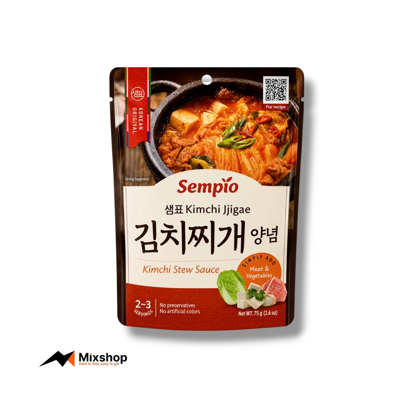 Sempio Kimchi Jjigae Kimchi Stew Sauce 75g Product Image