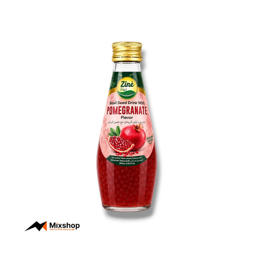 Ziné Basil Seed Drink Pomegranate 290ml Product Image
